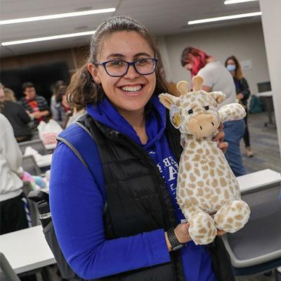 Students stuff build a bears